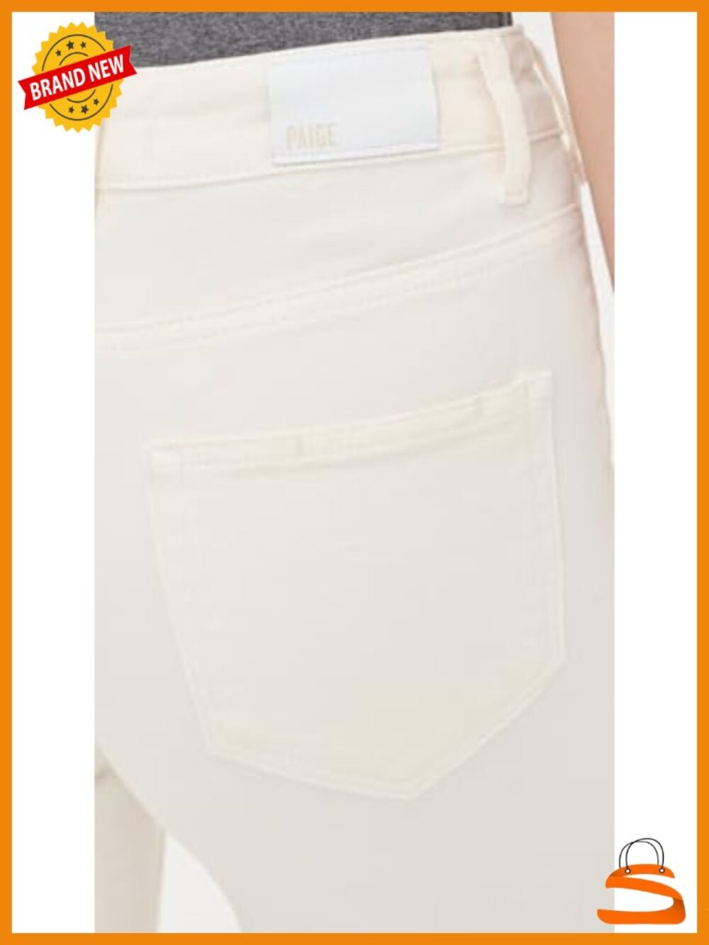 High Rise Wide Leg Jeans with Rounded Inset Pockets - Picture 5 of 5